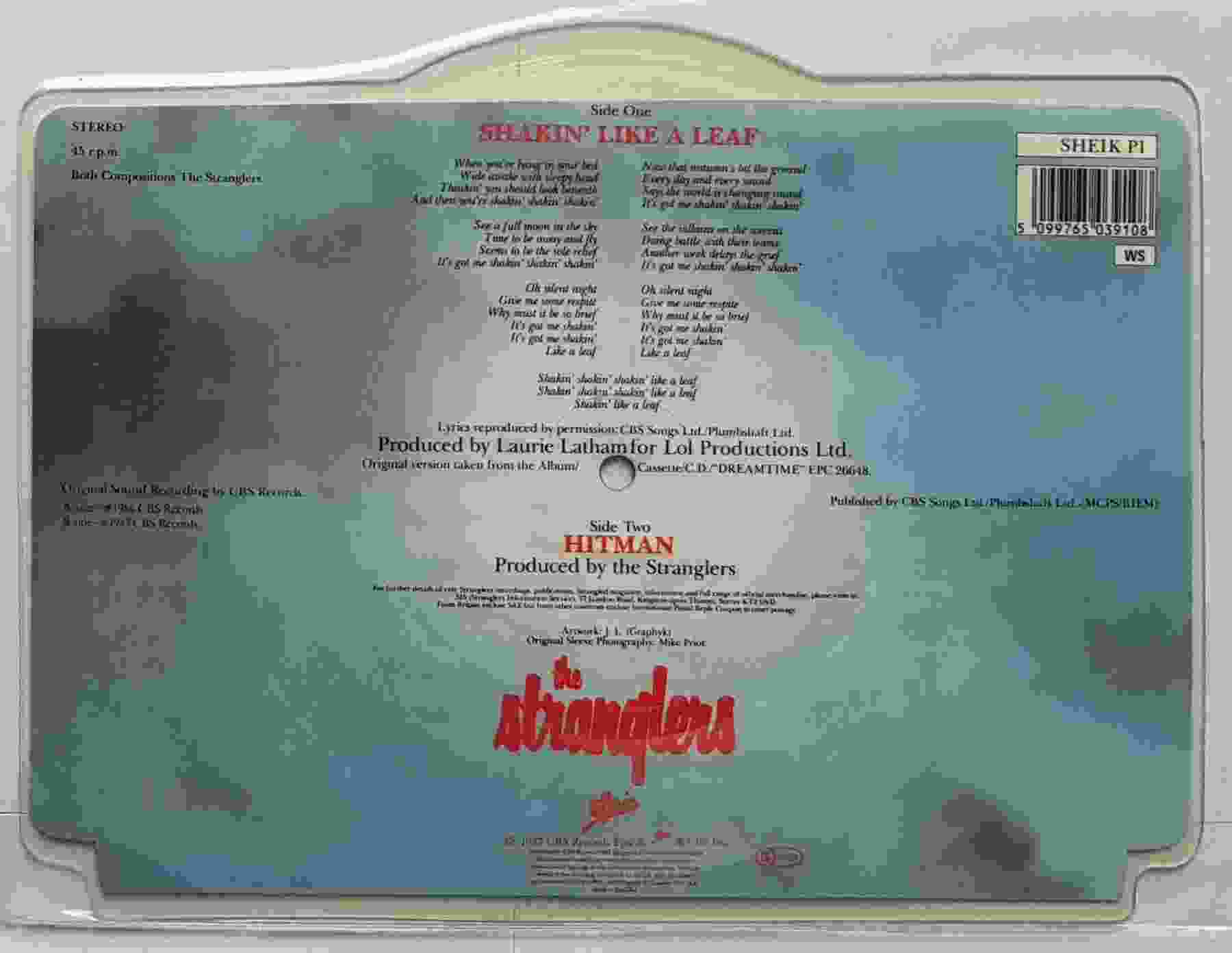 Picture of SHEIK P 1 Shakin' like a leaf by artist The Stranglers  from The Stranglers